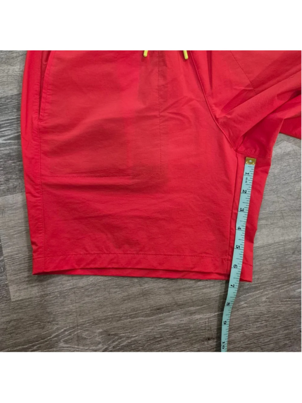 Men's Bonobos Athletic Shorts M Red with Black Drawstring